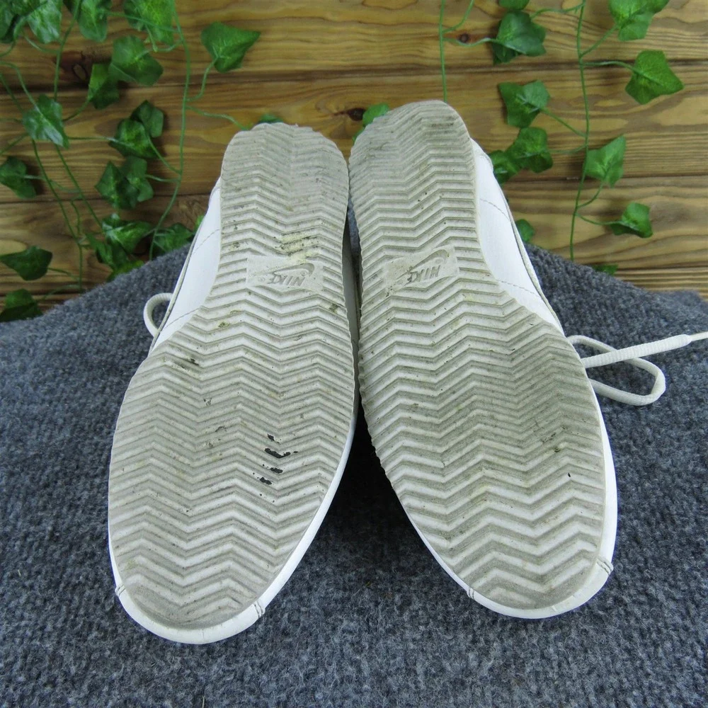 Nike Sneaker‎ Cortez Wolf Grey Girl Y 6 Medium Athletic White Synthetic Lace Up